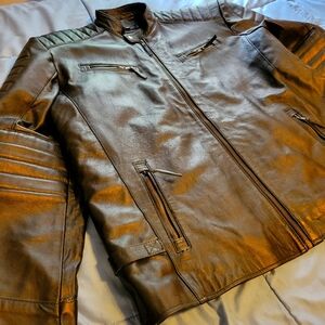 Cava Men's Black Leather Jacket- XL Great Condition!